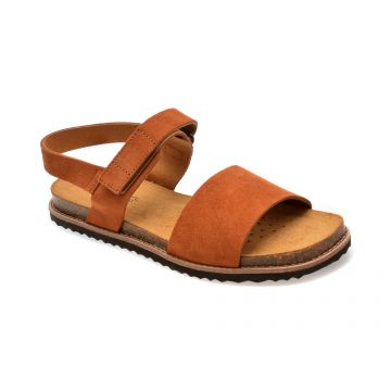Sandale casual GEOX maro, D45U5C, din piele intoarsa