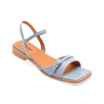 Sandale casual IMAGE albastre, 3026307, din piele naturala