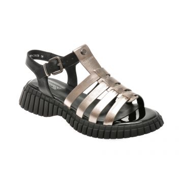 Sandale casual IMAGE gri, 3436, din piele naturala