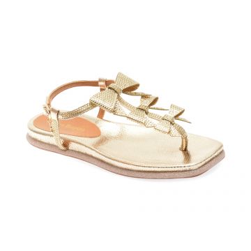 Sandale casual LAURA BIAGIOTTI aurii, 8483, din piele ecologica