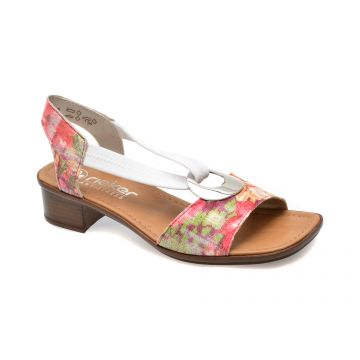 Sandale casual RIEKER multicolor, 62662, din piele ecologica