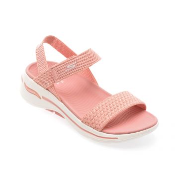 Sandale casual SKECHERS roz, 140264, din material textil