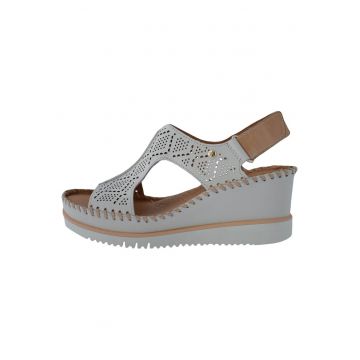Sandale dama - din piele naturala - marca  W3Z-1775C1-52-21 - crem - Crem