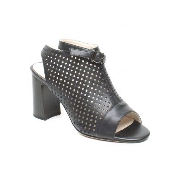 Sandale dama vara perforate 596 33 negru