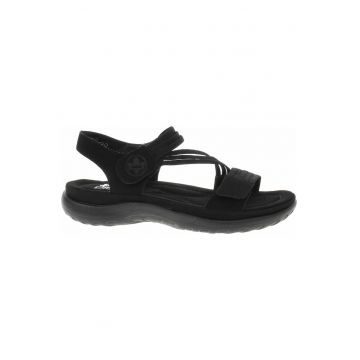 Sandale dama -  64870-02 - piele ecologica - negru