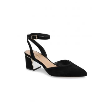 Sandale dama -  498582 - Piele intoarsa - Negru
