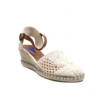 Sandale dama MALENA CROCHET LINO - Bej