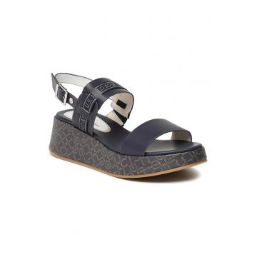 Sandale dama -  302824076 - Piele ecologica - Albastru marin