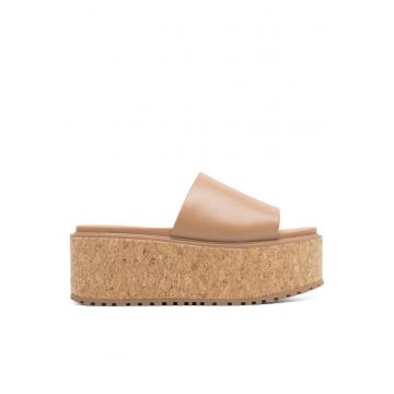 Sandale dama -  590486284474938 - Piele naturala - Maro