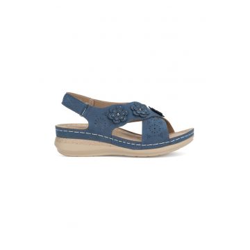 Sandale dama -  590559 - Sintetic - Bleumarin