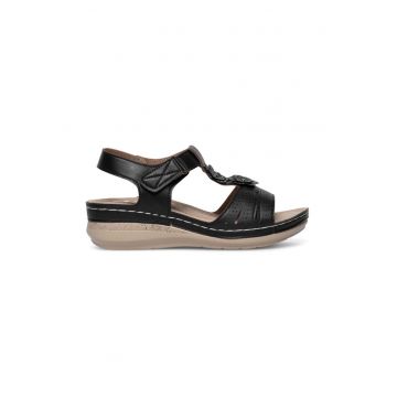 Sandale  Sintetic - Negru