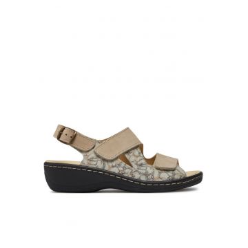 Sandale dama  303787899 - Piele naturala/Piele nabuc - Bej