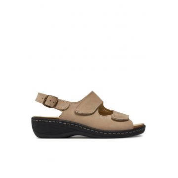 Sandale dama  303787912 - Piele naturala/Piele nabuc - Bej