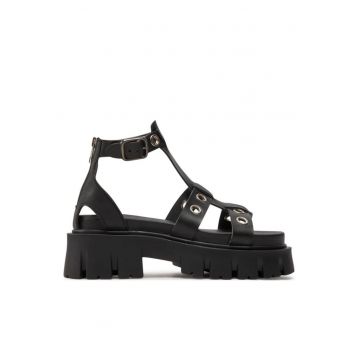 Sandale dama  303967963 - Piele ecologica - Negru