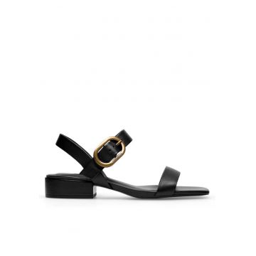 Sandale dama -  590558841863436 - Piele naturala - Negru