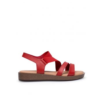 Sandale dama -  590558855372438 - Piele naturala - Rosu