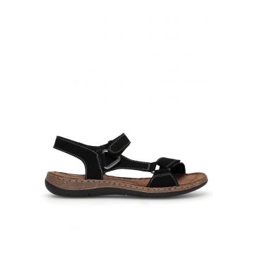 Sandale dama -  Piele naturala - Negru