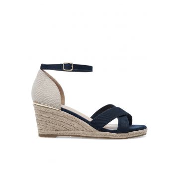Sandale dama -  Textil - Bleumarin