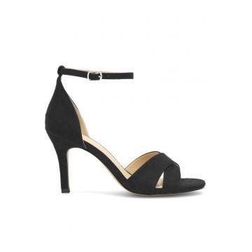 Sandale dama -  Textil - Negru