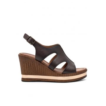 Sandale dama -  590486280895640 - Piele naturala - Maro