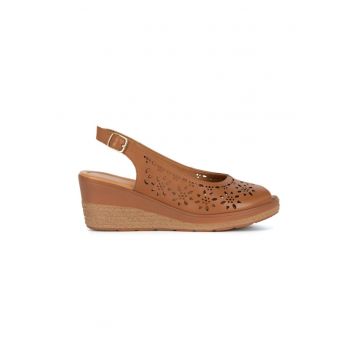 Sandale dama -  590559 - Piele naturala - Maro -