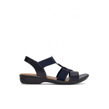 Sandale dama -  Piele naturala - Bleumarin