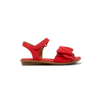 Sandale de piele cu funda