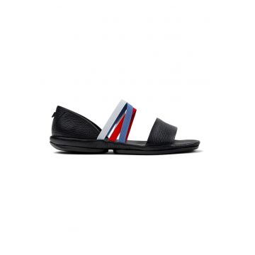 Sandale de piele cu talpa joasa Twins