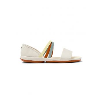 Sandale de piele cu talpa joasa Twins