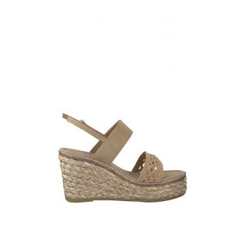 Sandale tip espadrile wedge