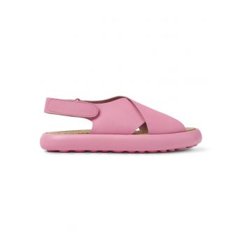 Sandale din piele cu inchidere velcro Pelotas - Roz