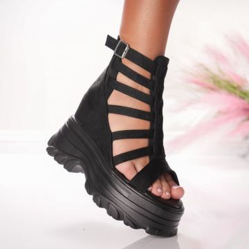 Ghete Dama cu Platforma - 3AL107 Black