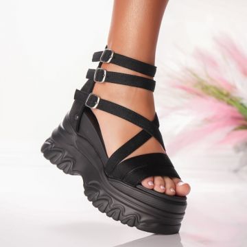 Ghete Dama cu Platforma - 5WL9 Black