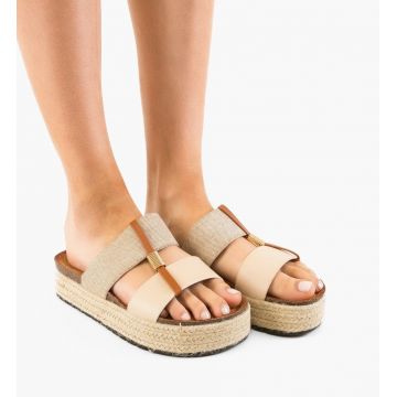 Papuci dama Artemisia Bej