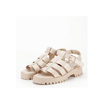 Sandale crem cu talpa groasa 5884 128 14869 - Crem