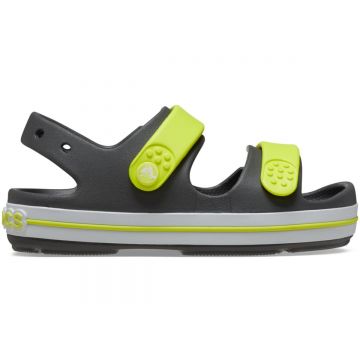 Sandale Crocs Toddler Crocband Cruiser Sandal Gri - Slate Grey/Acidity