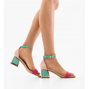 Sandale cu toc Bryan Fuchsia