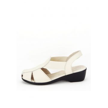 Sandale din piele naturala bej Codruta M5 12686 - Bej