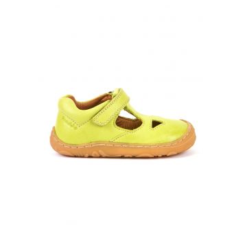 Sandale unisex din piele cu inchidere velcro