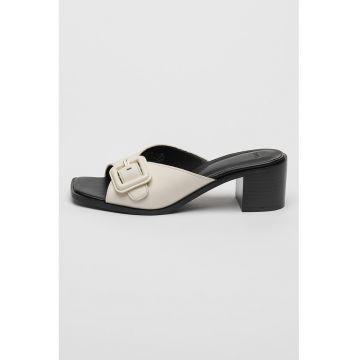 Papuci de piele cu toc Charlize