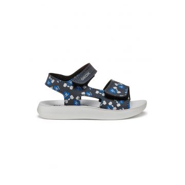 Sandale cu imprimeu si inchidere velcro