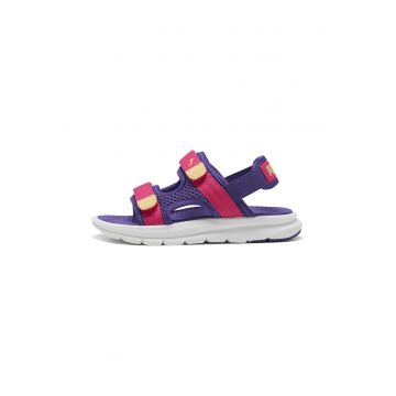 Sandale cu inchidere velcro si logo Evolve