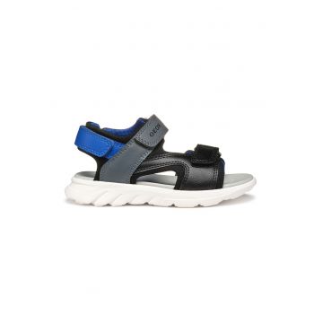 Sandale cu velcro de piele ecologica