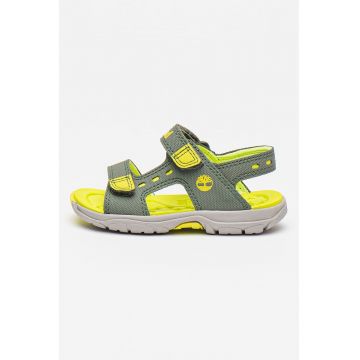 Sandale cu velcro - logo si aspect texturat