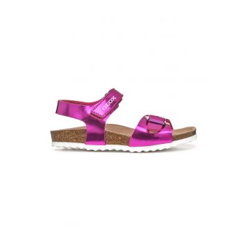 Sandale cu velcro si logo
