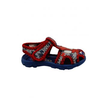 Sandale cu velcro si Spiderman