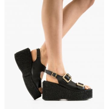 Sandale dama Boreas Negre