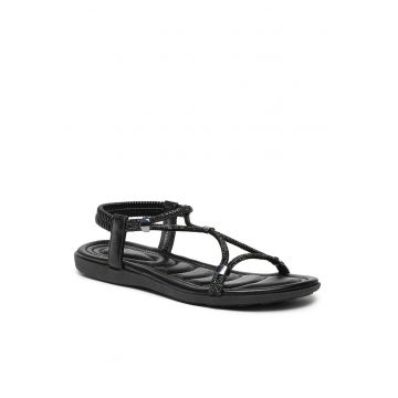 Sandale dama -  Piele ecologica - Negru