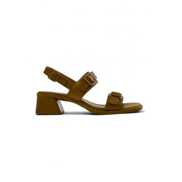 Sandale de piele cu bareta cu catarama
