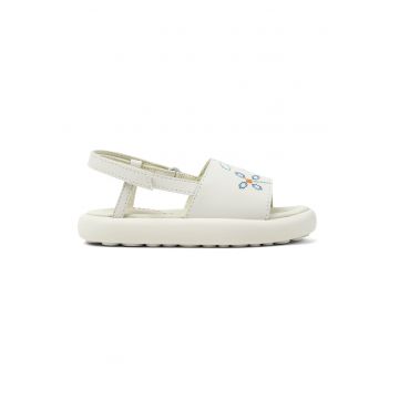 Sandale de piele cu imprimeu floral